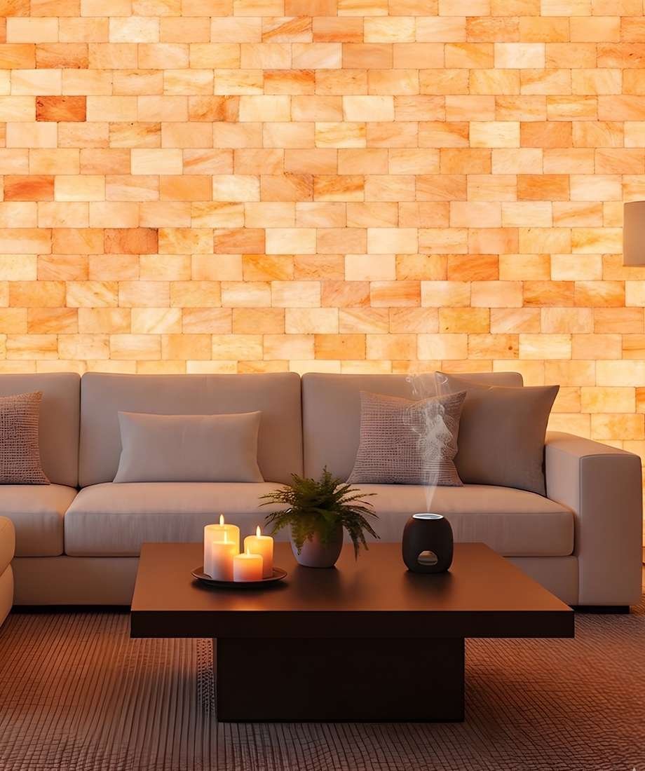 Himalayan Salt Tile 8″(L) x 4″(W) x 0.75″(H) – Pink Salt Tiles for Salt Therapy Room - Image 2