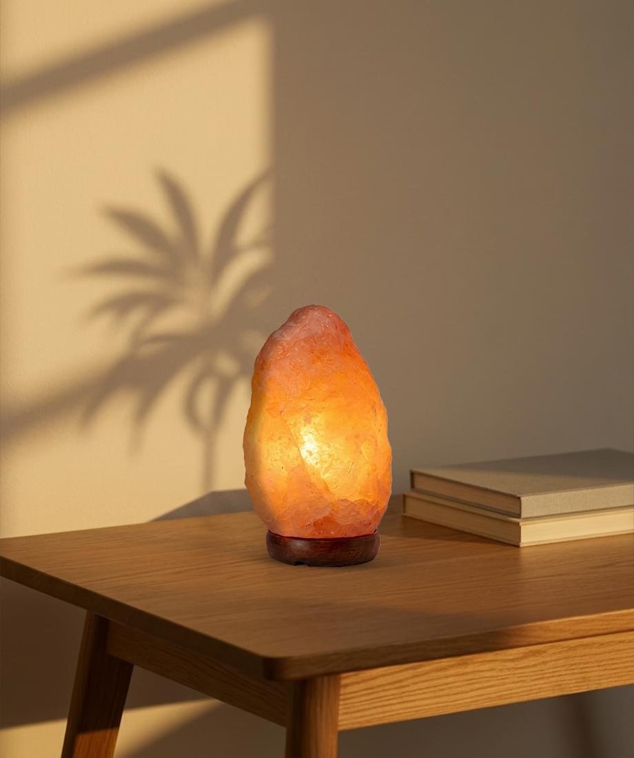 Pink Salt Lamp – Himalayan Pink Salt Lamp With Crystal LED Light - Image 2